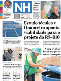 Capa do jornal Jornal NH 28/12/2022