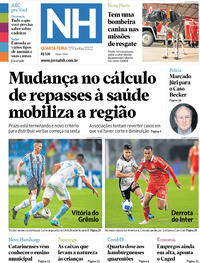 Capa do jornal Jornal NH 29/06/2022