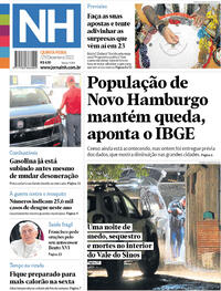 Capa do jornal Jornal NH 29/12/2022