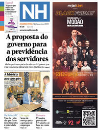 Capa do jornal Jornal NH 30/11/2022