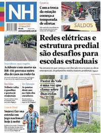 Capa do jornal Jornal NH 01/03/2023