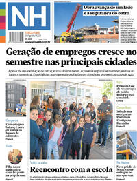 Capa do jornal Jornal NH 01/08/2023