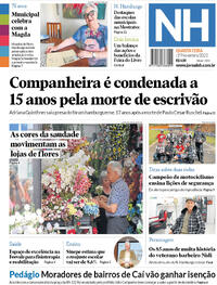 Capa do jornal Jornal NH 01/11/2023