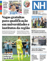 Capa do jornal Jornal NH 02/03/2023