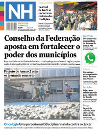 Capa do jornal Jornal NH 02/05/2023