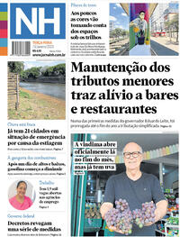 Capa do jornal Jornal NH 03/01/2023