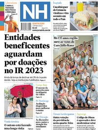Capa do jornal Jornal NH 03/05/2023