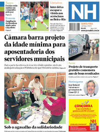 Capa do jornal Jornal NH 04/05/2023