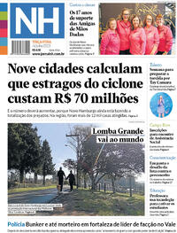 Capa do jornal Jornal NH 04/07/2023