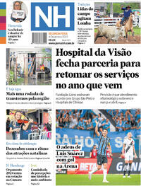 Capa do jornal Jornal NH 04/12/2023