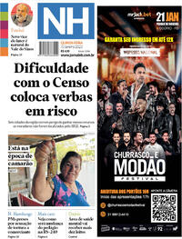 Capa do jornal Jornal NH 05/01/2023