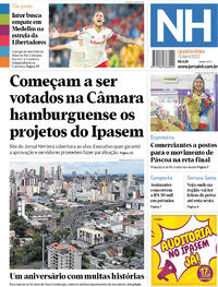 Capa do jornal Jornal NH 05/04/2023