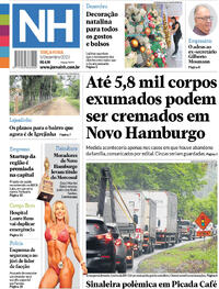 Capa do jornal Jornal NH 05/12/2023