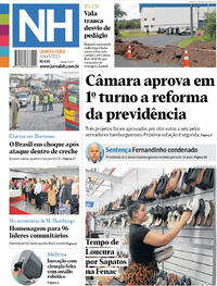 Capa do jornal Jornal NH 06/04/2023