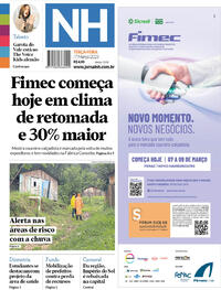 Capa do jornal Jornal NH 07/03/2023