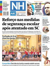 Capa do jornal Jornal NH 07/04/2023