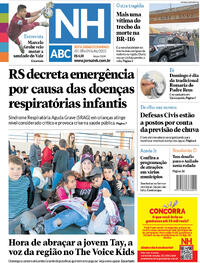 Capa do jornal Jornal NH 07/07/2023