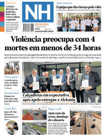 Capa do jornal Jornal NH 07/08/2023