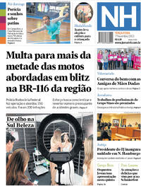 Capa do jornal Jornal NH 07/11/2023