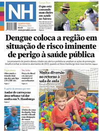 Capa do jornal Jornal NH 08/02/2023