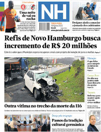 Capa do jornal Jornal NH 08/08/2023