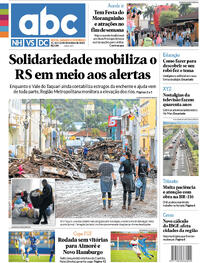Capa do jornal Jornal NH 08/09/2023