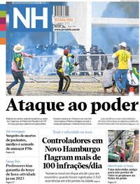 Capa do jornal Jornal NH 09/01/2023