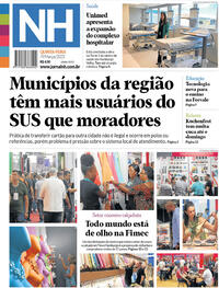 Capa do jornal Jornal NH 09/03/2023