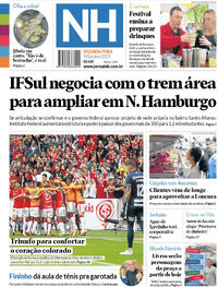 Capa do jornal Jornal NH 09/10/2023