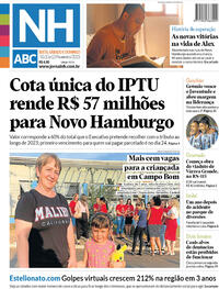 Capa do jornal Jornal NH 10/02/2023