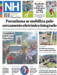 Capa do jornal Jornal NH 10/07/2023