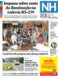 Capa do jornal Jornal NH 11/07/2023