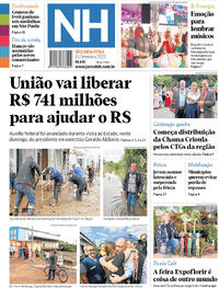 Capa do jornal Jornal NH 11/09/2023