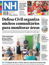 Capa do jornal Jornal NH 12/04/2023