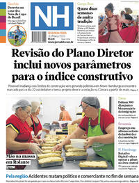 Capa do jornal Jornal NH 13/03/2023