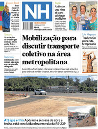 Capa do jornal Jornal NH 13/04/2023