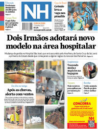 Capa do jornal Jornal NH 13/07/2023