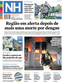 Capa do jornal Jornal NH 14/06/2023