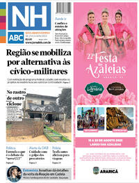 Capa do jornal Jornal NH 14/07/2023