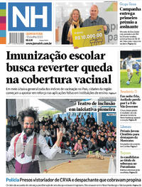 Capa do jornal Jornal NH 15/06/2023