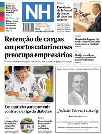 Capa do jornal Jornal NH 15/11/2023