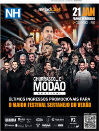 Capa do jornal Jornal NH 16/01/2023