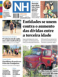 Capa do jornal Jornal NH 16/03/2023