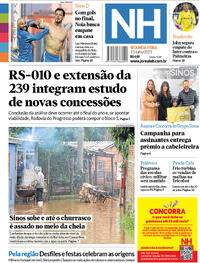 Capa do jornal Jornal NH 17/07/2023