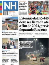 Capa do jornal Jornal NH 17/08/2023