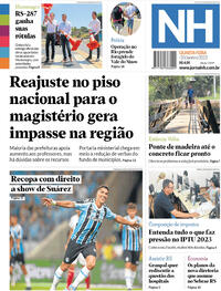 Capa do jornal Jornal NH 18/01/2023