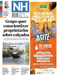 Capa do jornal Jornal NH 18/07/2023