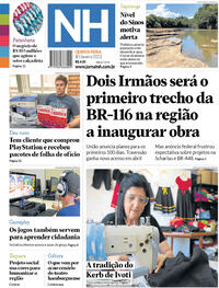 Capa do jornal Jornal NH 19/01/2023