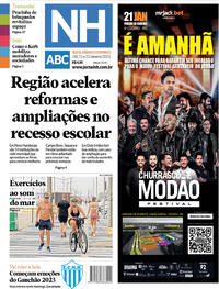 Capa do jornal Jornal NH 20/01/2023
