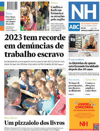 Capa do jornal Jornal NH 21/04/2023